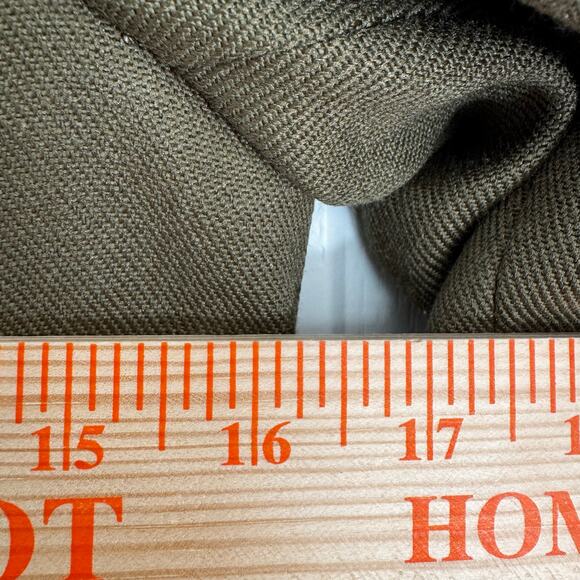 Hazel Army Olive Green Coat Buttons Pockets Double Breasted Women’s M Lined - Picture 13 of 14